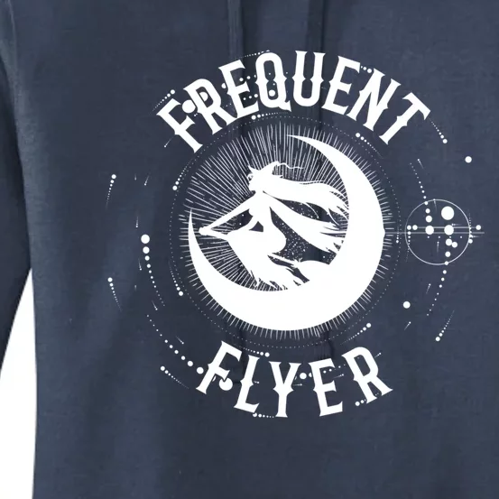 Frequent Flyer Witch Pagan Wicca Gift Women's Pullover Hoodie