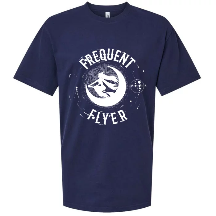 Frequent Flyer Witch Pagan Wicca Gift Sueded Cloud Jersey T-Shirt