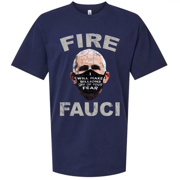 Fire Fauci Will Make Billions Off Of Your Fear Sueded Cloud Jersey T-Shirt