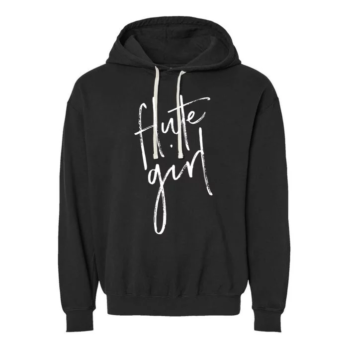 Flute For Women Flute Players T Band Gifts Garment-Dyed Fleece Hoodie