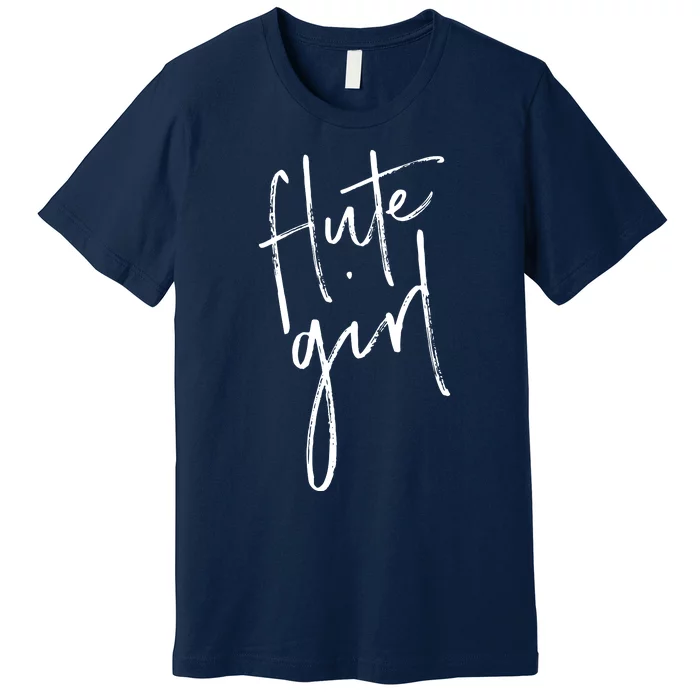 Flute For Women Flute Players T Band Gifts Premium T-Shirt