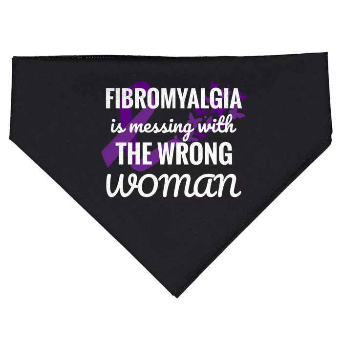 Fibromyalgia Fibro Warrior Meaningful Gift USA-Made Doggie Bandana