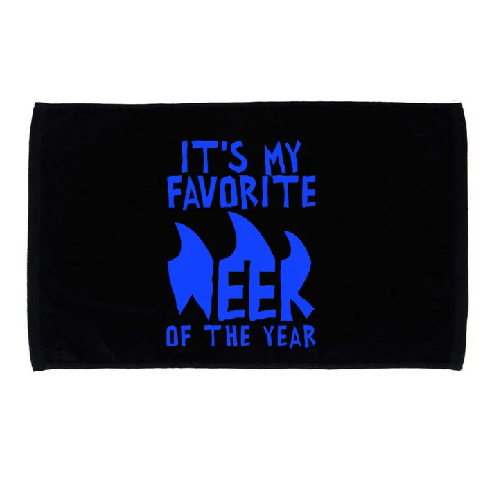 Funny Favorite Week Saying For Shark Enthusiasts Hobby 2024 Cool Gift Microfiber Hand Towel