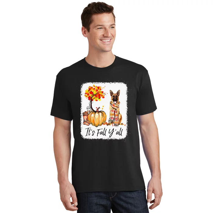 Fall Festivities with German Shepherd Dog Halloween & Thanksgiving T-Shirt