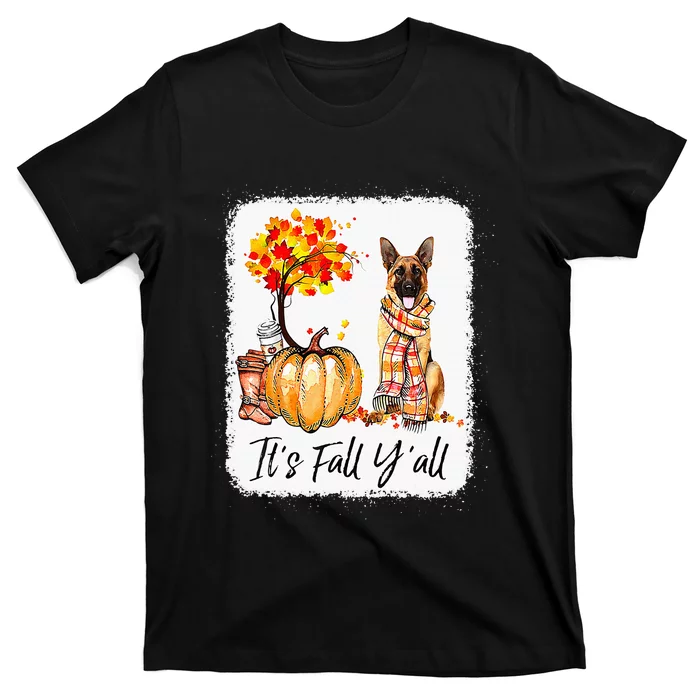 Fall Festivities with German Shepherd Dog Halloween & Thanksgiving T-Shirt