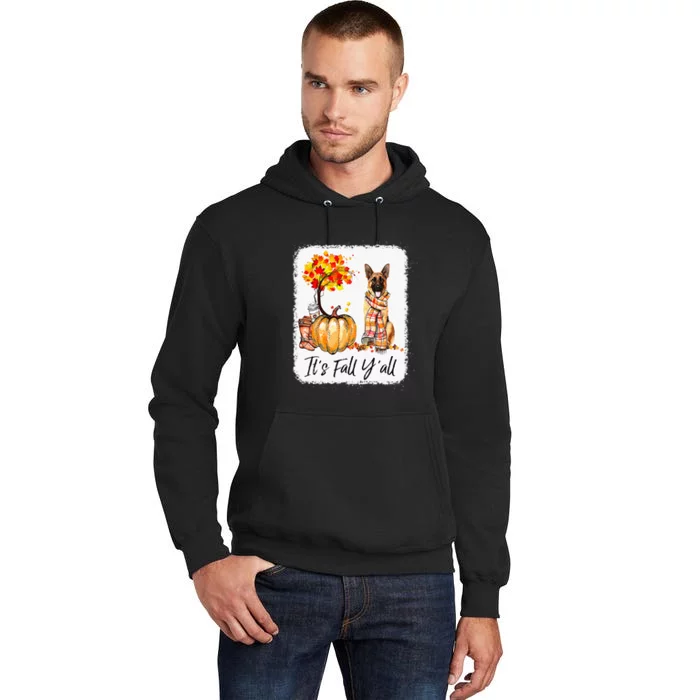 Fall Festivities with German Shepherd Dog Halloween & Thanksgiving Tall Hoodie