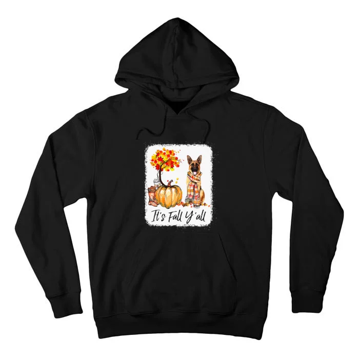 Fall Festivities with German Shepherd Dog Halloween & Thanksgiving Tall Hoodie