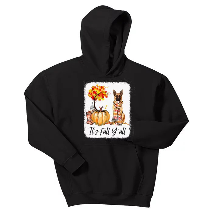 Fall Festivities with German Shepherd Dog Halloween & Thanksgiving Kids Hoodie