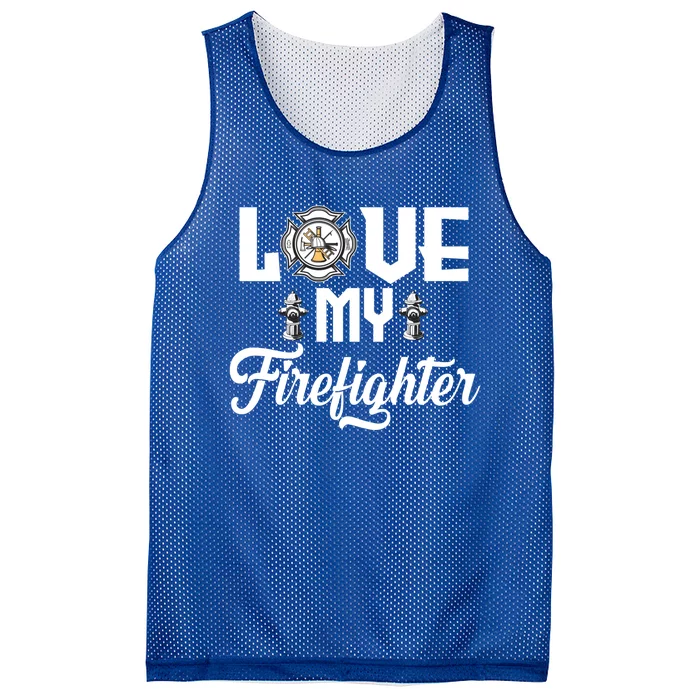 Fire Fighter Wife Of The Firefighter Gift Mesh Reversible Basketball Jersey Tank