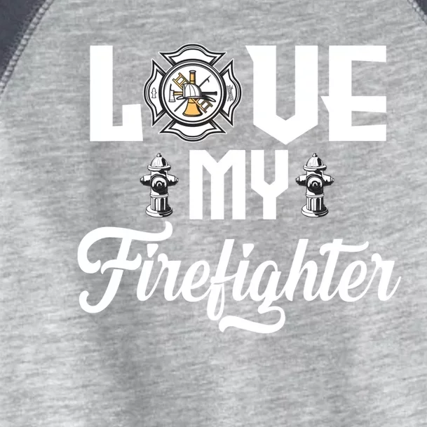 Fire Fighter Wife Of The Firefighter Gift Toddler Fine Jersey T-Shirt