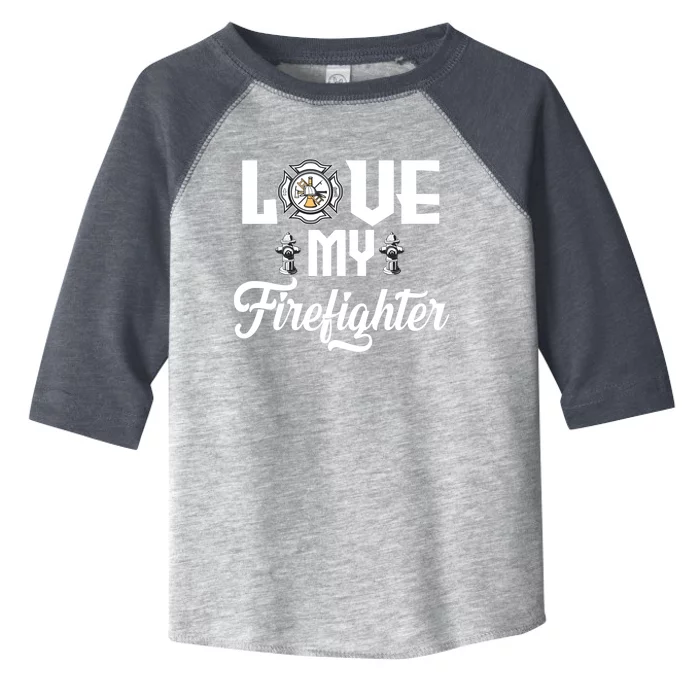 Fire Fighter Wife Of The Firefighter Gift Toddler Fine Jersey T-Shirt