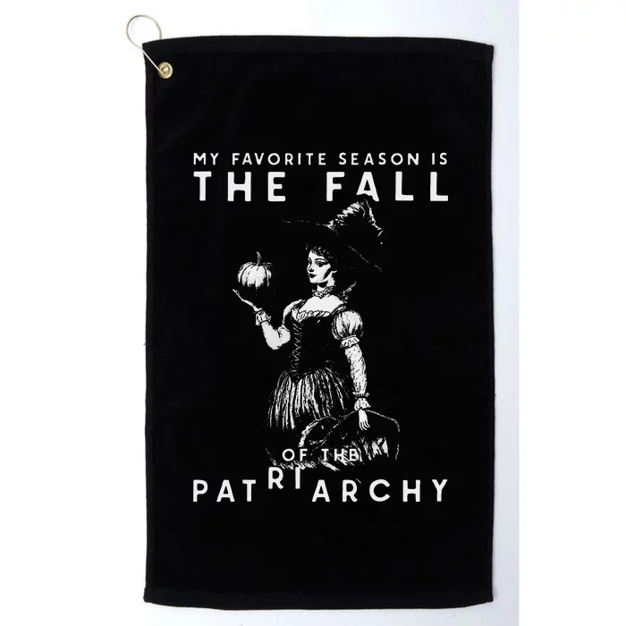 Funny Feminist Witch My Favorite Season Platinum Collection Golf Towel