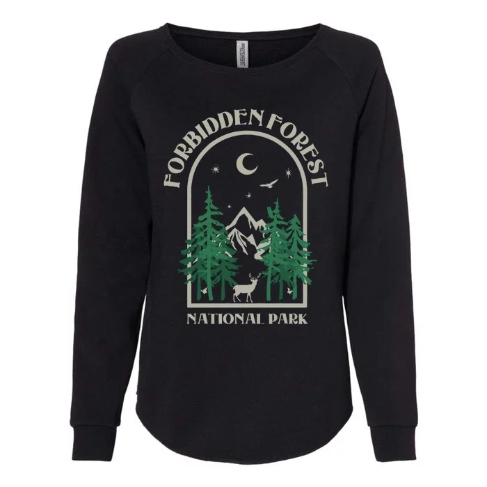 Forbidden Forest Wizard National Park Womens California Wash Sweatshirt