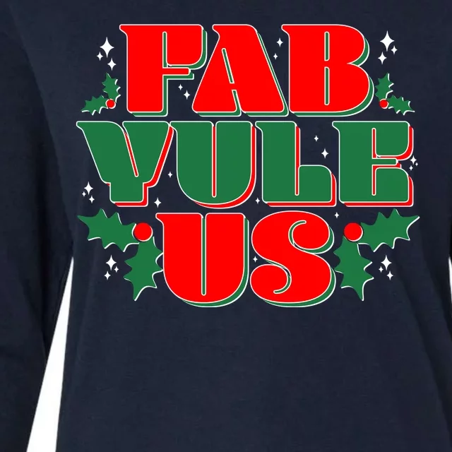 Funny Fab Yule Us Christmas Womens Cotton Relaxed Long Sleeve T-Shirt