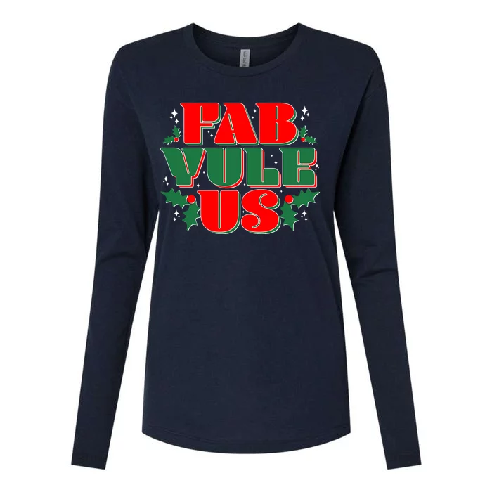 Funny Fab Yule Us Christmas Womens Cotton Relaxed Long Sleeve T-Shirt