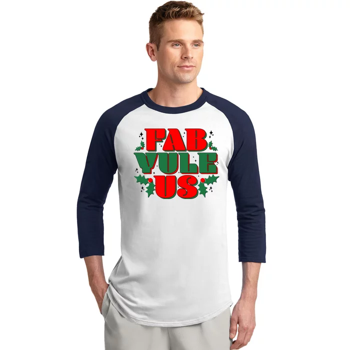 Funny Fab Yule Us Christmas Baseball Sleeve Shirt