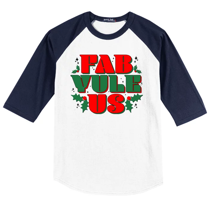 Funny Fab Yule Us Christmas Baseball Sleeve Shirt