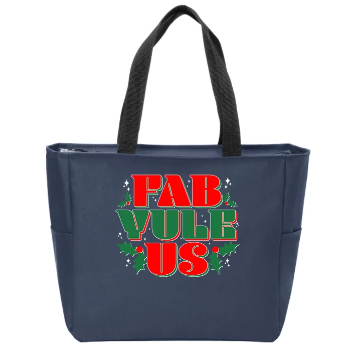 Funny Fab Yule Us Christmas Zip Tote Bag