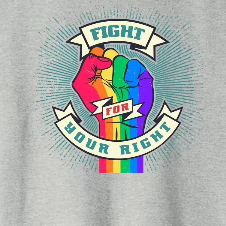 Fight For Your Right LGBT Pride Women's Crop Top Tee