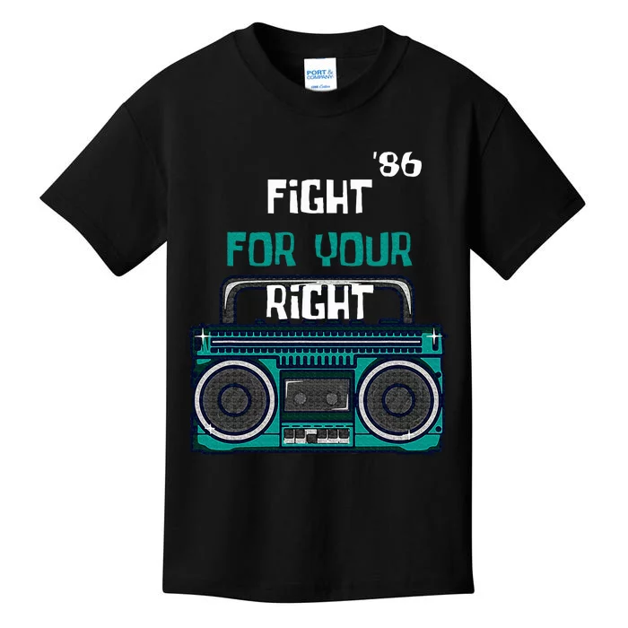 Fight For Your Right Ghetto Blaster Pop Band Musician Kids T-Shirt