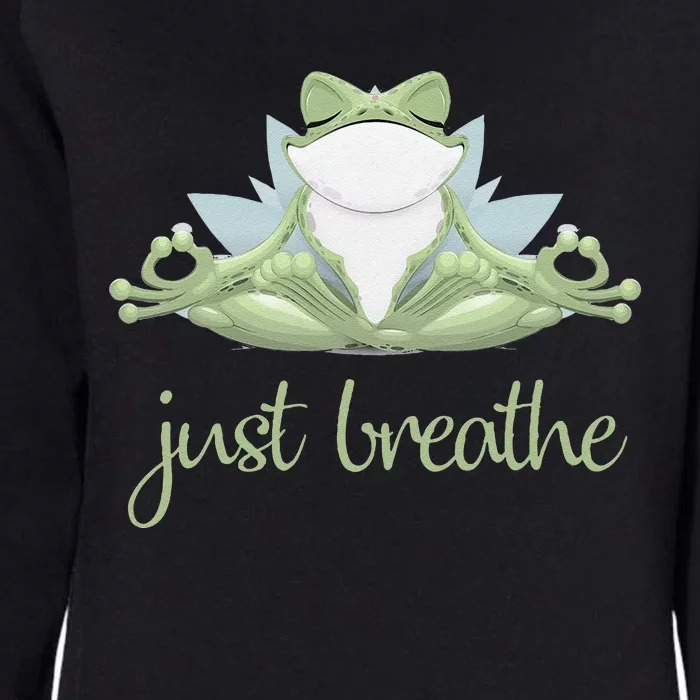 Funny Frog Yoga Meditation Tee Pilates Yoga Animals Lover Womens California Wash Sweatshirt