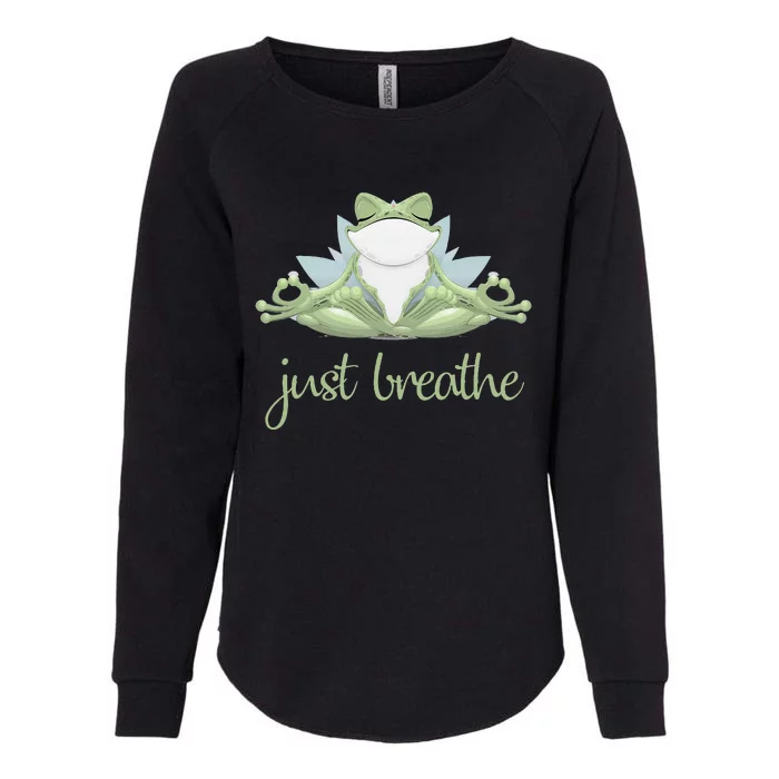 Funny Frog Yoga Meditation Tee Pilates Yoga Animals Lover Womens California Wash Sweatshirt