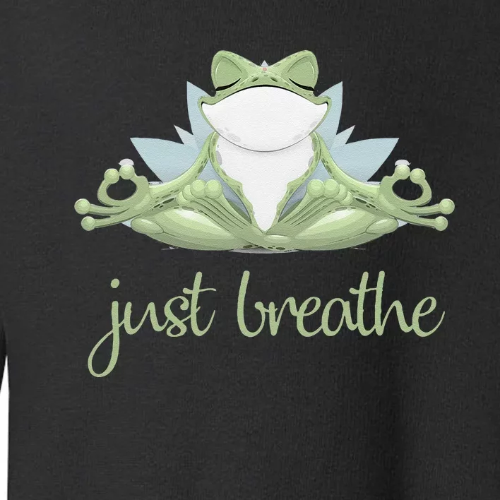 Funny Frog Yoga Meditation Tee Pilates Yoga Animals Lover Toddler Sweatshirt