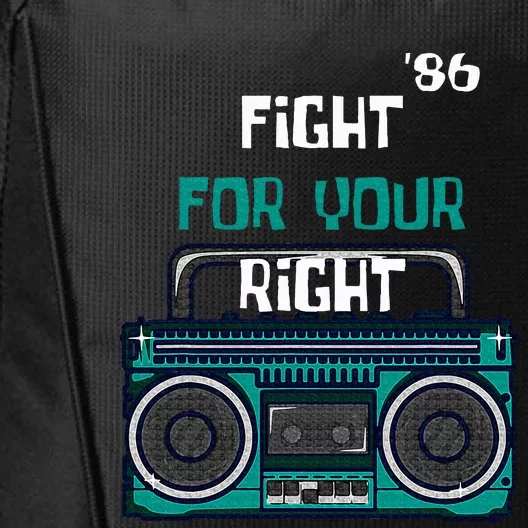 Fight For Your Right Ghetto Blaster Pop Band City Backpack