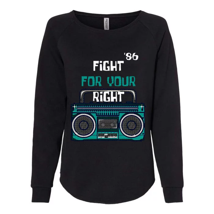 Fight For Your Right Ghetto Blaster Pop Band Womens California Wash Sweatshirt