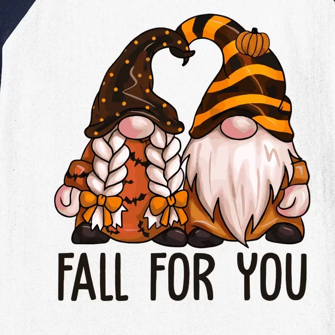 Fall For You Gnome Cute Baseball Sleeve Shirt