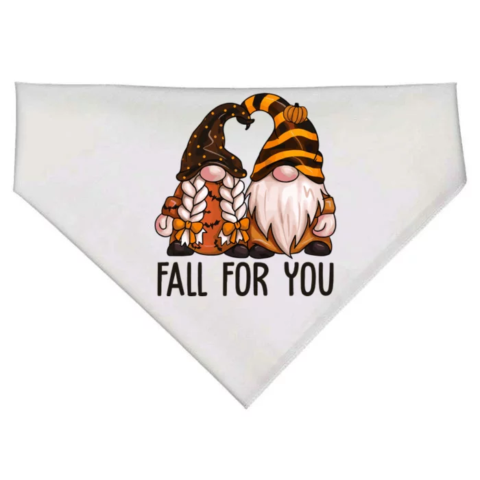 Fall For You Gnome Cute USA-Made Doggie Bandana