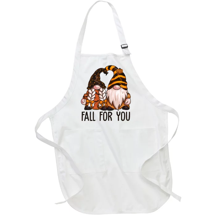 Fall For You Gnome Cute Full-Length Apron With Pocket