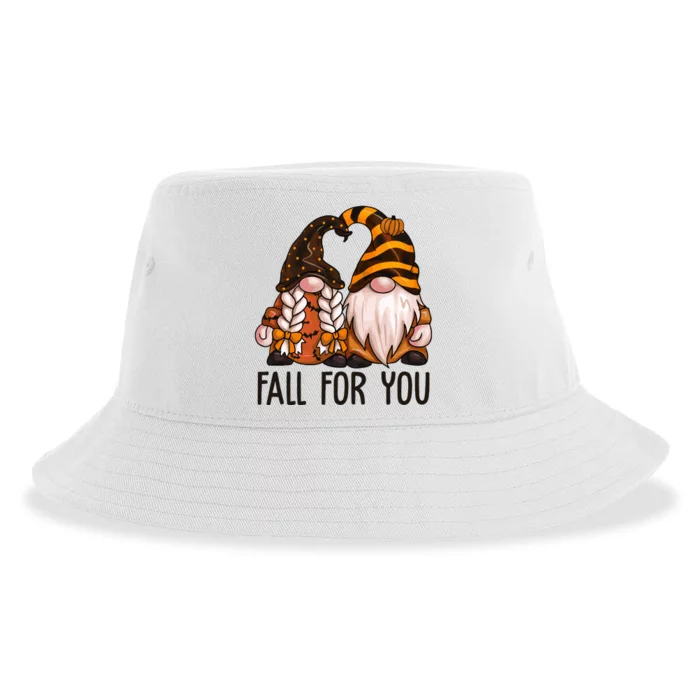 Fall For You Gnome Cute Sustainable Bucket Hat