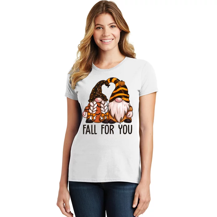 Fall For You Gnome Cute Women's T-Shirt