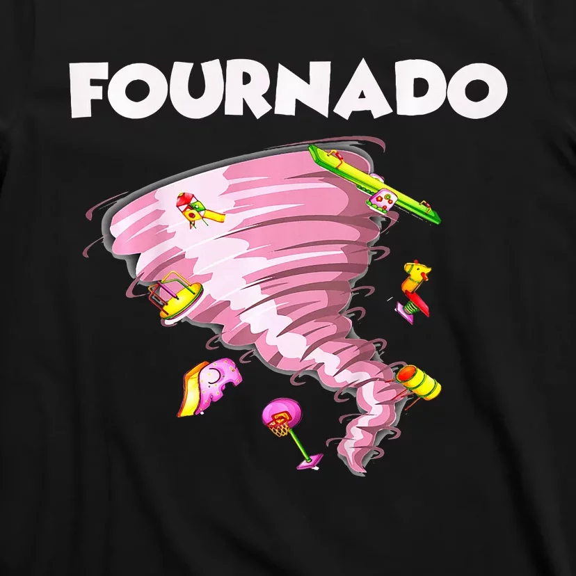 Fournado Four Year Old 4th Birthday Tornado T-Shirt