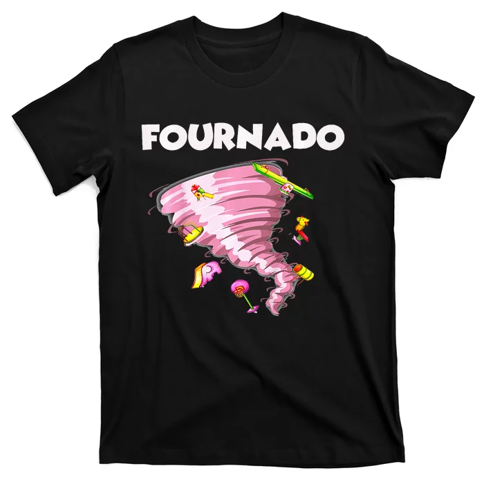 Fournado Four Year Old 4th Birthday Tornado T-Shirt