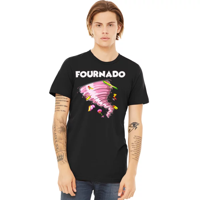 Fournado Four Year Old 4th Birthday Tornado Premium T-Shirt