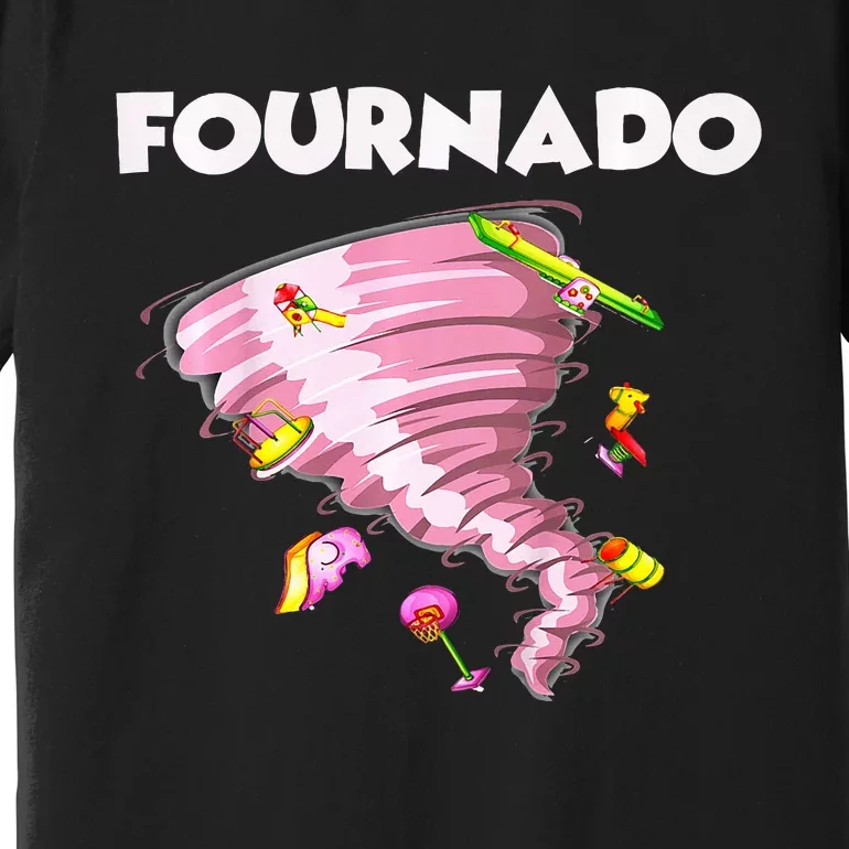 Fournado Four Year Old 4th Birthday Tornado Premium T-Shirt