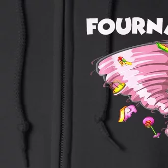 Fournado Four Year Old 4th Birthday Tornado Full Zip Hoodie