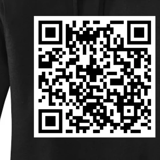 Funny F You Qr Code Design Women's Pullover Hoodie