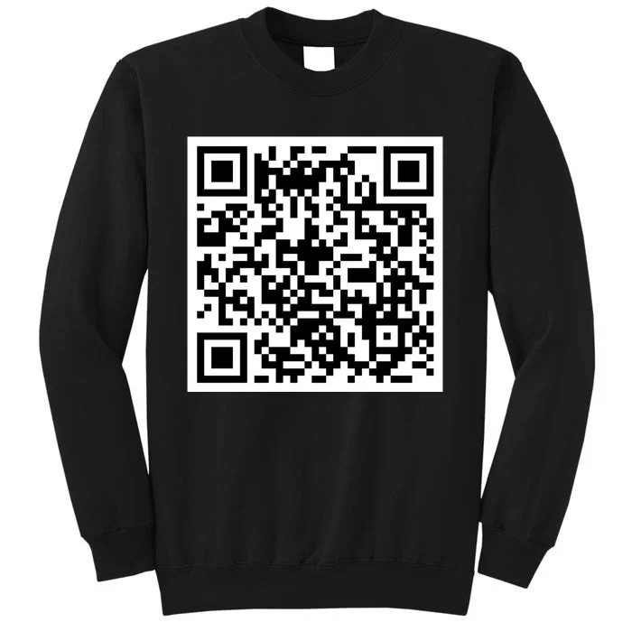 Funny F You Qr Code Design Tall Sweatshirt