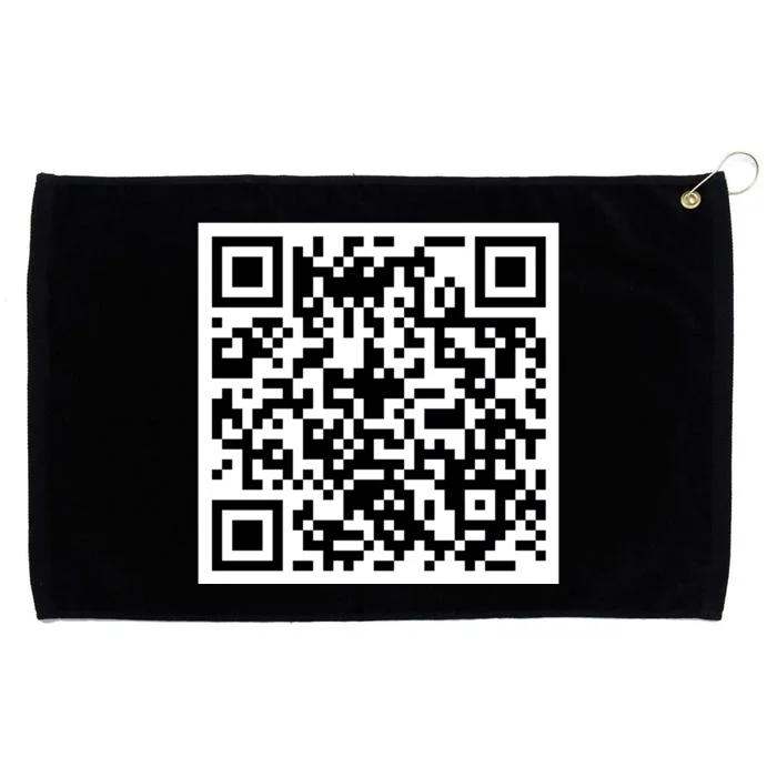 Funny F You Qr Code Design Grommeted Golf Towel