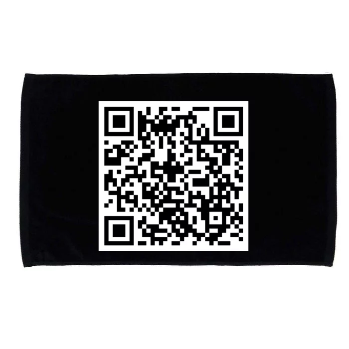 Funny F You Qr Code Design Microfiber Hand Towel