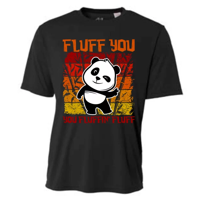 Funny Fluff You You Fluffin' Fluff Panda Bear Cute Animal Gift Cooling Performance Crew T-Shirt