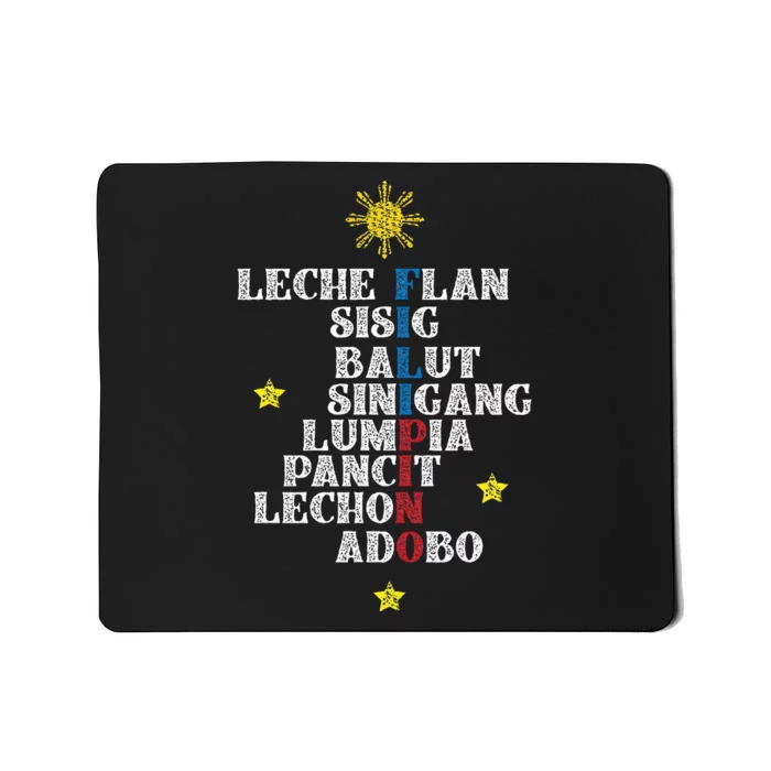 Fun Festive Yummy Filipino Traditional Food Mousepad