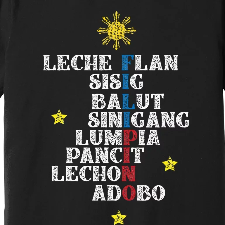 Fun Festive Yummy Filipino Traditional Food Premium T-Shirt