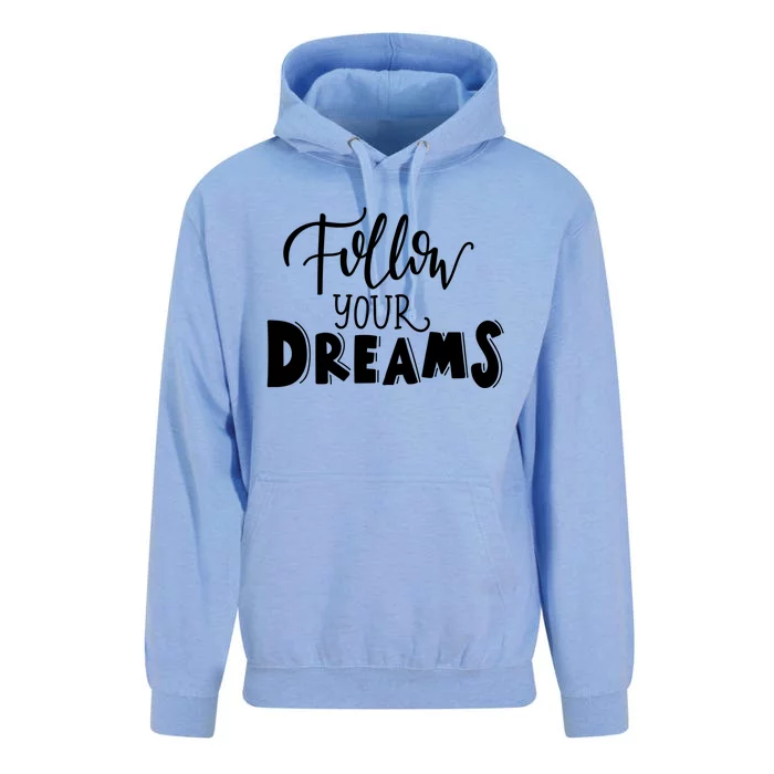 Funny Follow Your Dreams Sleeping Unisex Surf Hoodie