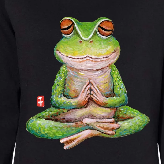 Funny Frog Yoga Meditation Yoga Animal Frogs Lover Gift Great Gift Womens California Wash Sweatshirt