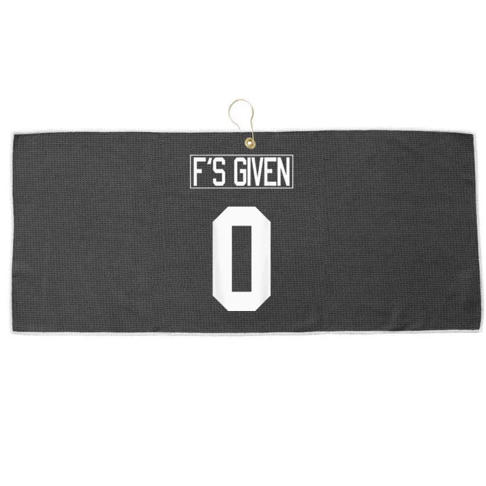 F'S GIVEN 0 funny sarcastic humor 's white STYLE 2 Large Microfiber Waffle Golf Towel