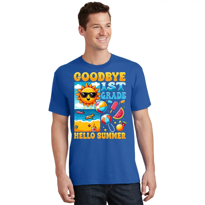 Funny Goodbye 1st Grade Hello Summer Gift T-Shirt